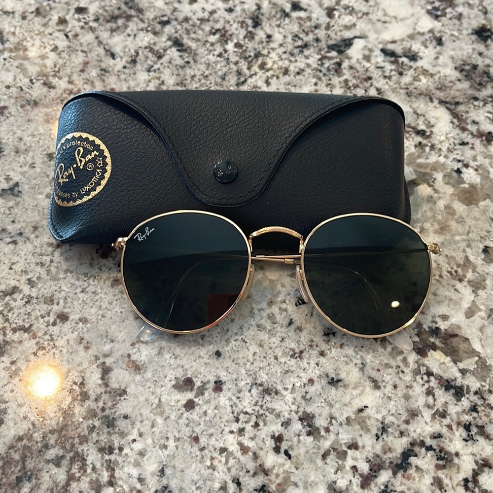 Ray Ban round metal glasses